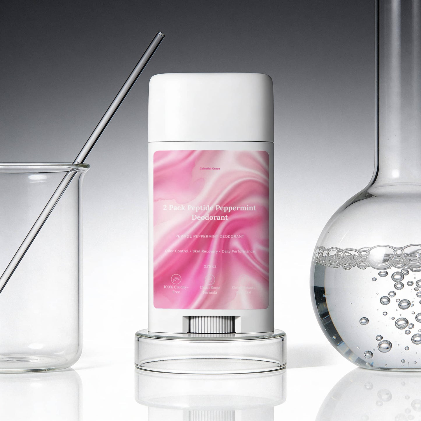 2 Pack Peptide Peppermint Deodorant